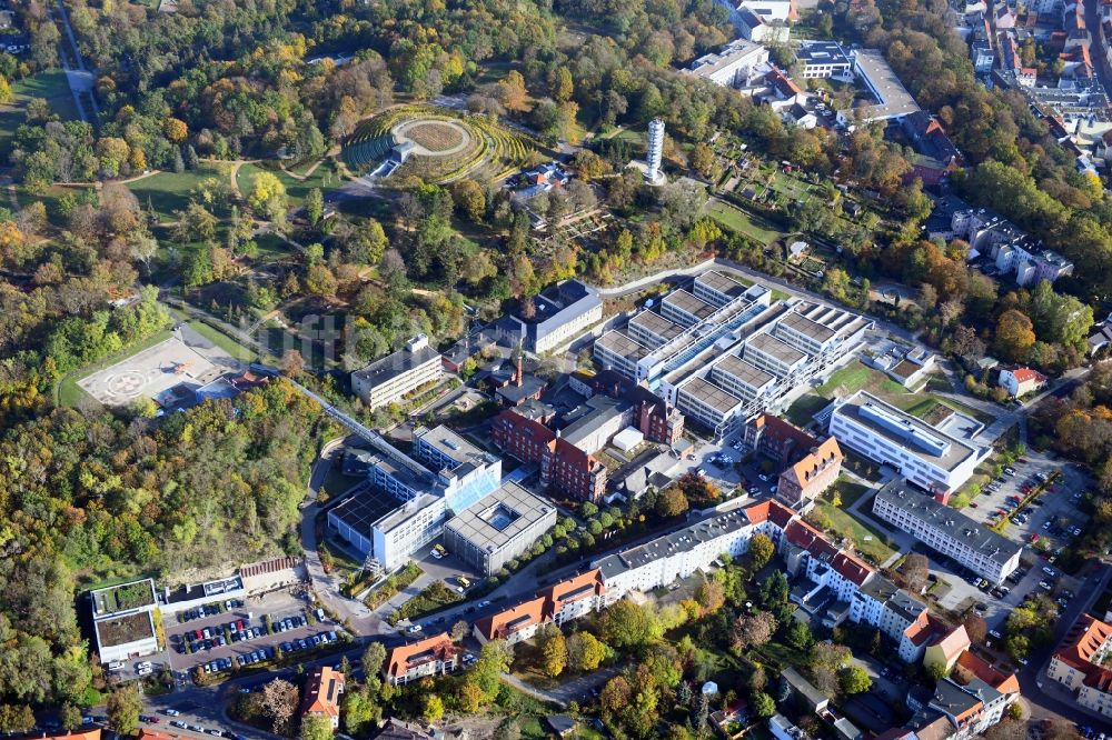 Luftaufnahme Brandenburg an der Havel - Klinikgelände des Krankenhauses des Städtischen Klinikums Brandenburg GmbH in Brandenburg an der Havel im Bundesland Brandenburg, Deutschland