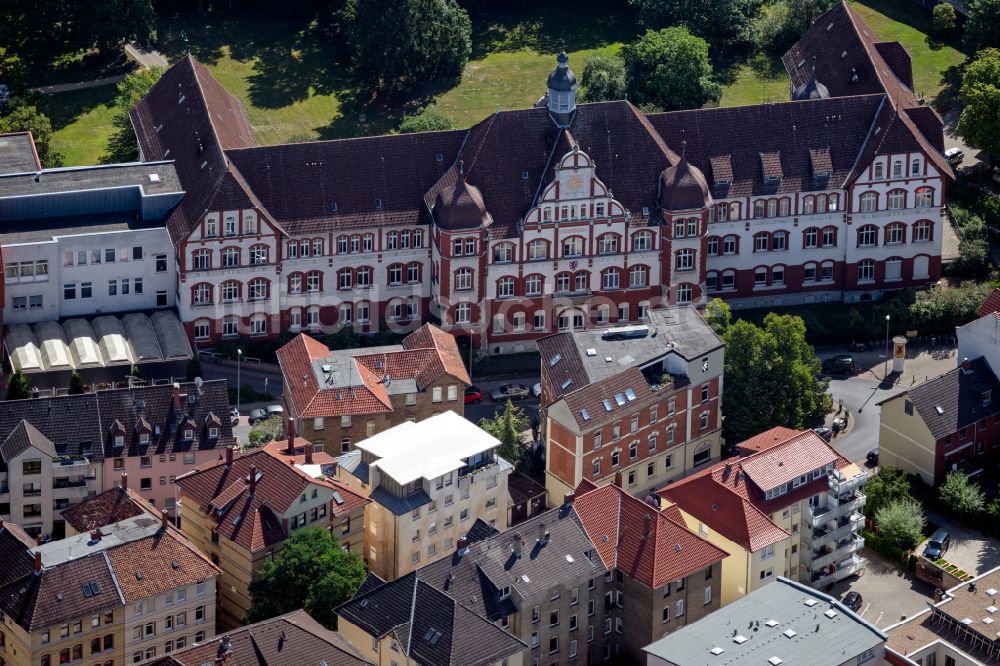 Luftaufnahme Braunschweig - Klinikgelände des Krankenhauses Städtisches Klinikum Braunschweig in Braunschweig im Bundesland Niedersachsen, Deutschland