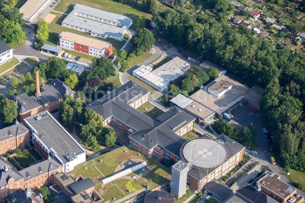 Görlitz von oben - Klinikgelände des Krankenhauses Städtisches Klinikum in Görlitz im Bundesland Sachsen, Deutschland