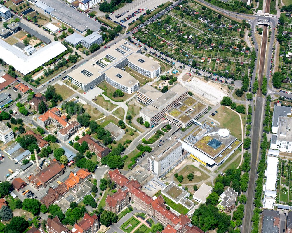 Karlsruhe aus der Vogelperspektive: Klinikgelände des Krankenhauses Städtisches Klinikum Karlsruhe in Karlsruhe im Bundesland Baden-Württemberg, Deutschland