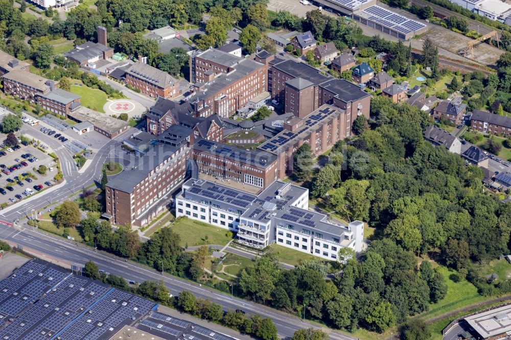 Moers aus der Vogelperspektive: Klinikgelände des Krankenhauses Stiftung Krankenhaus Bethanien für die Grafschaft Moers im Ortsteil Repelen in Moers im Bundesland Nordrhein-Westfalen, Deutschland