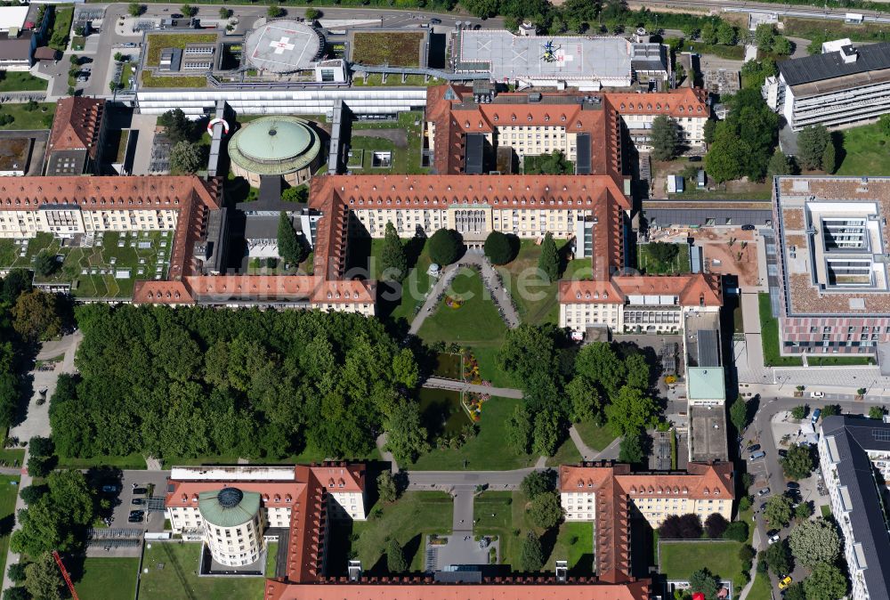 Luftbild Freiburg im Breisgau - Klinikgelände des Krankenhauses Uniklinik in Freiburg im Breisgau im Bundesland Baden-Württemberg, Deutschland