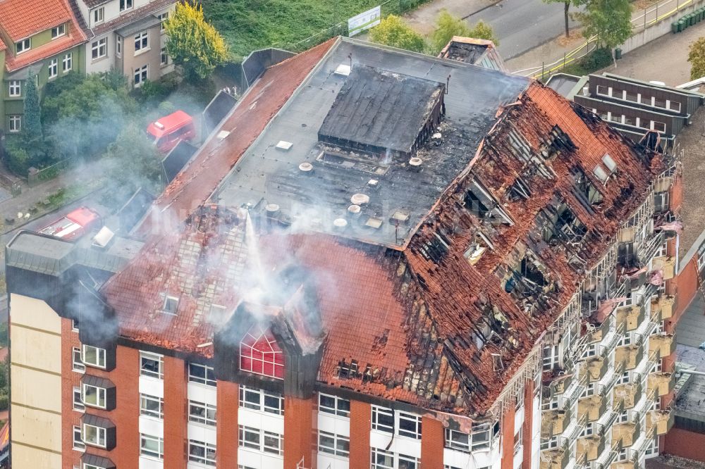 Luftaufnahme Bochum - Klinikgelände des Krankenhauses BG Universitätsklinikum Bergmannsheil in Bochum im Bundesland Nordrhein-Westfalen, Deutschland