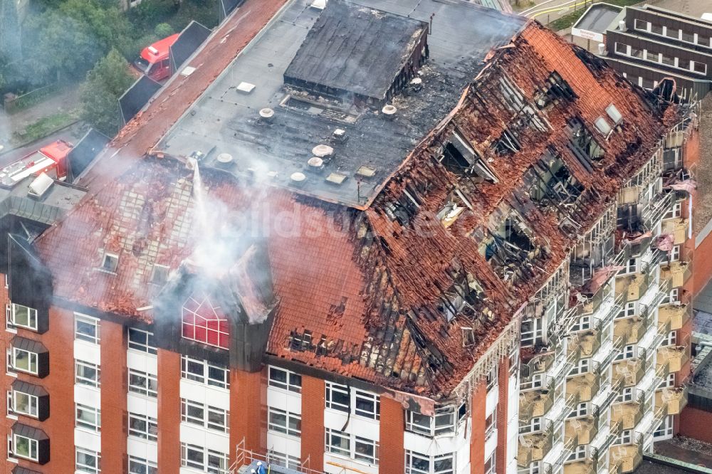 Bochum von oben - Klinikgelände des Krankenhauses BG Universitätsklinikum Bergmannsheil in Bochum im Bundesland Nordrhein-Westfalen, Deutschland