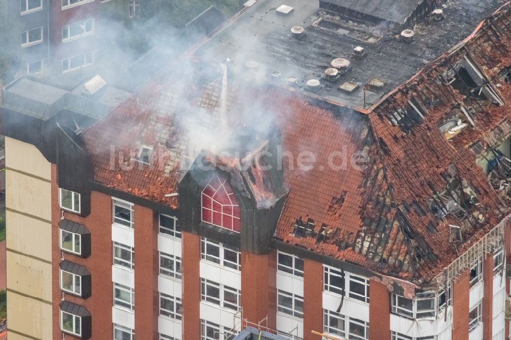 Bochum von oben - Klinikgelände des Krankenhauses BG Universitätsklinikum Bergmannsheil in Bochum im Bundesland Nordrhein-Westfalen, Deutschland