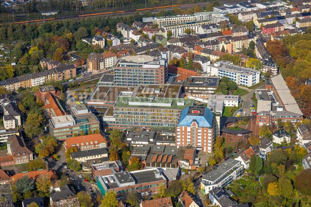 Luftbild Bochum - Klinikgelände des Krankenhauses BG Universitätsklinikum Bergmannsheil in Bochum im Bundesland Nordrhein-Westfalen, Deutschland