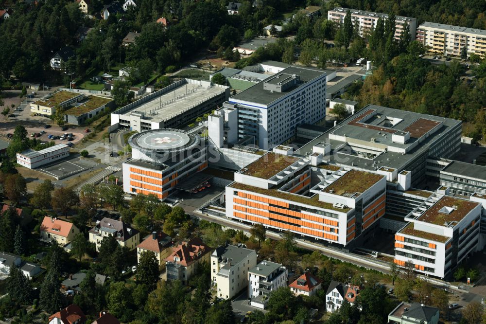 Luftbild Halle (Saale) - Klinikgelände des Krankenhauses und Universitätsklinikum in Halle (Saale) im Bundesland Sachsen-Anhalt, Deutschland