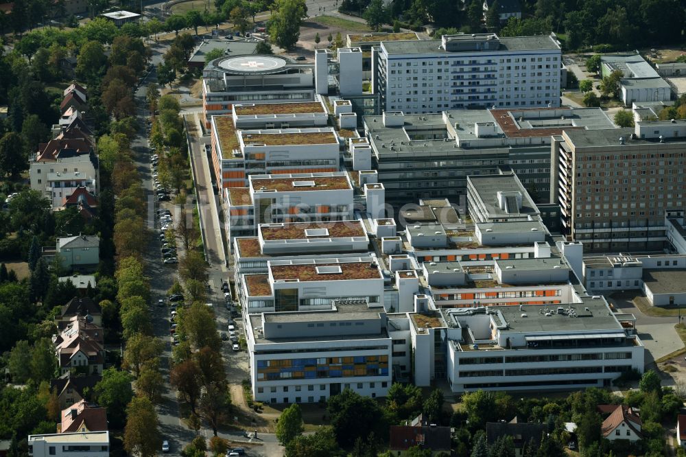 Luftbild Halle (Saale) - Klinikgelände des Krankenhauses und Universitätsklinikum in Halle (Saale) im Bundesland Sachsen-Anhalt, Deutschland