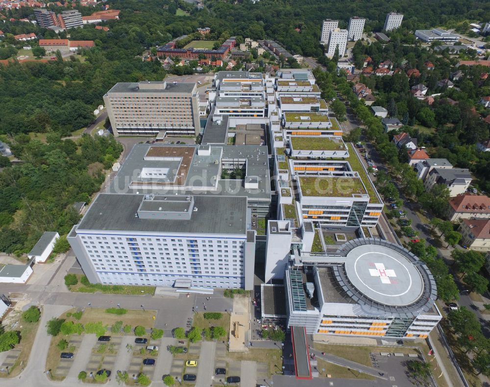 Luftbild Halle (Saale) - Klinikgelände des Krankenhauses und Universitätsklinikum in Halle (Saale) im Bundesland Sachsen-Anhalt, Deutschland