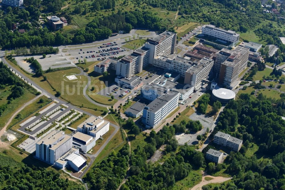 Luftbild Pilsen - Klinikgelände des Krankenhauses University Hospital Pilsen-Lochotín an der Alej Svobody in Pilsen in Böhmen, Tschechien