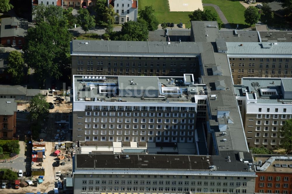 Berlin aus der Vogelperspektive: Klinikgelände des Krankenhauses Vivantes Klinikum im Friedrichshain in Berlin