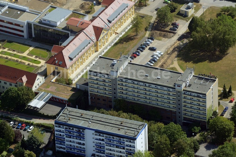 Luftaufnahme Berlin - Klinikgelände des Krankenhauses Vivantes Klinikum Hellersdorf in Berlin