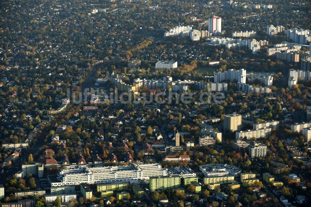 Luftbild Berlin - Klinikgelände des Krankenhauses Vivantes Klinikum Neukölln in Berlin