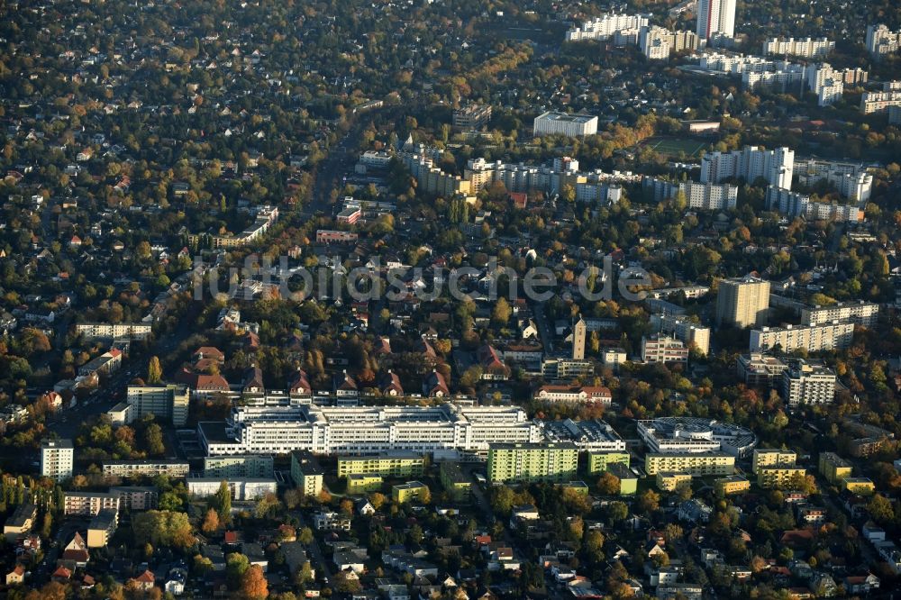 Luftaufnahme Berlin - Klinikgelände des Krankenhauses Vivantes Klinikum Neukölln in Berlin