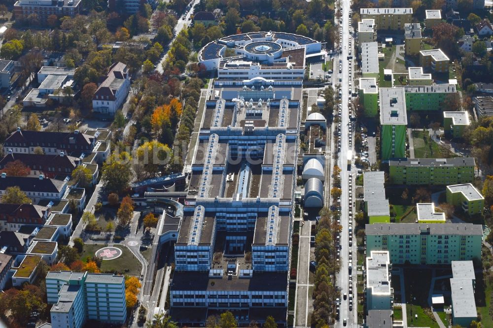 Berlin von oben - Klinikgelände des Krankenhauses Vivantes Klinikum Neukölln an der Rudower Straße im Ortsteil Neukölln in Berlin, Deutschland