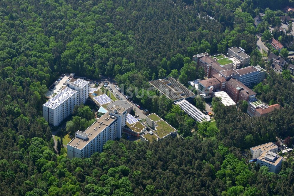 Luftaufnahme Bubenreuth - Klinikgelände des Krankenhauses Waldkrankenhaus St. Marien in Bubenreuth im Bundesland Bayern