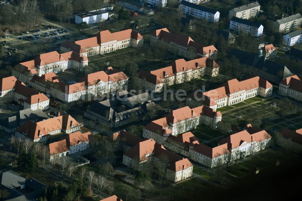 Luftaufnahme Berlin Buch - Klinikgelände des Krankenhauses Wilbergstraße - Pölnitzweg in Berlin Buch im Bundesland Berlin