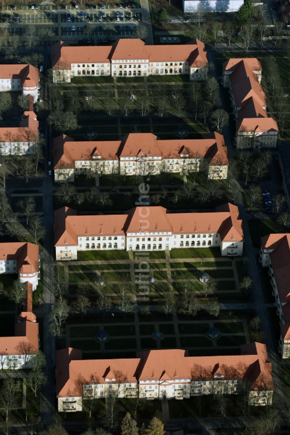 Berlin Buch aus der Vogelperspektive: Klinikgelände des Krankenhauses Wilbergstraße - Pölnitzweg in Berlin Buch im Bundesland Berlin