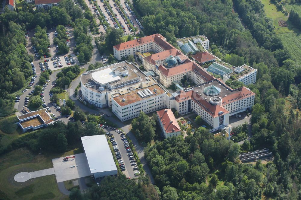 Luftaufnahme Bad Berka - Klinikgelände des Krankenhauses Zentralklinik Bad Berka in Bad Berka im Bundesland Thüringen, Deutschland