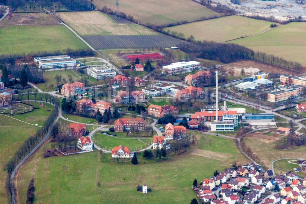 Wiesloch aus der Vogelperspektive: Klinikgelände des Psychiatrischen Zentrum Nordbaden in Wiesloch im Bundesland Baden-Württemberg, Deutschland