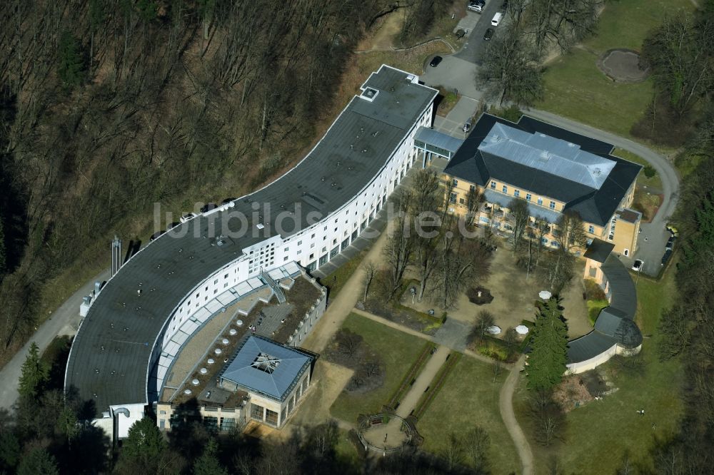 Bad Freienwalde (Oder) aus der Vogelperspektive: Klinikgelände des Rehabilitationszentrums und Rehaklinik in Bad Freienwalde (Oder) im Bundesland Brandenburg