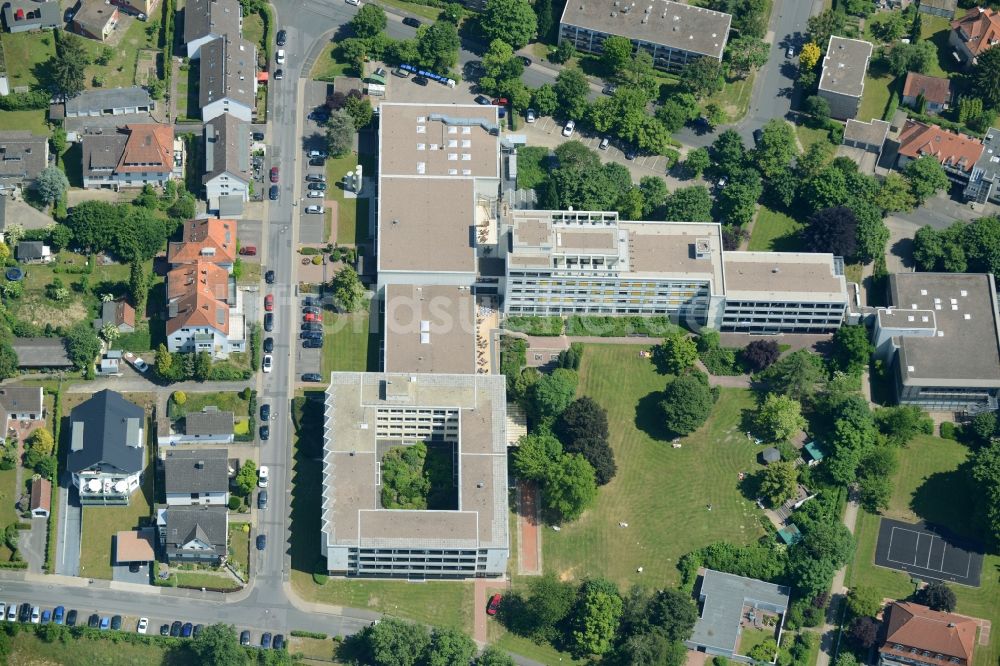 Luftbild Bad Salzuflen - Klinikgelände des Rehabilitationszentrums der Rehaklinik in Bad Salzuflen im Bundesland Nordrhein-Westfalen