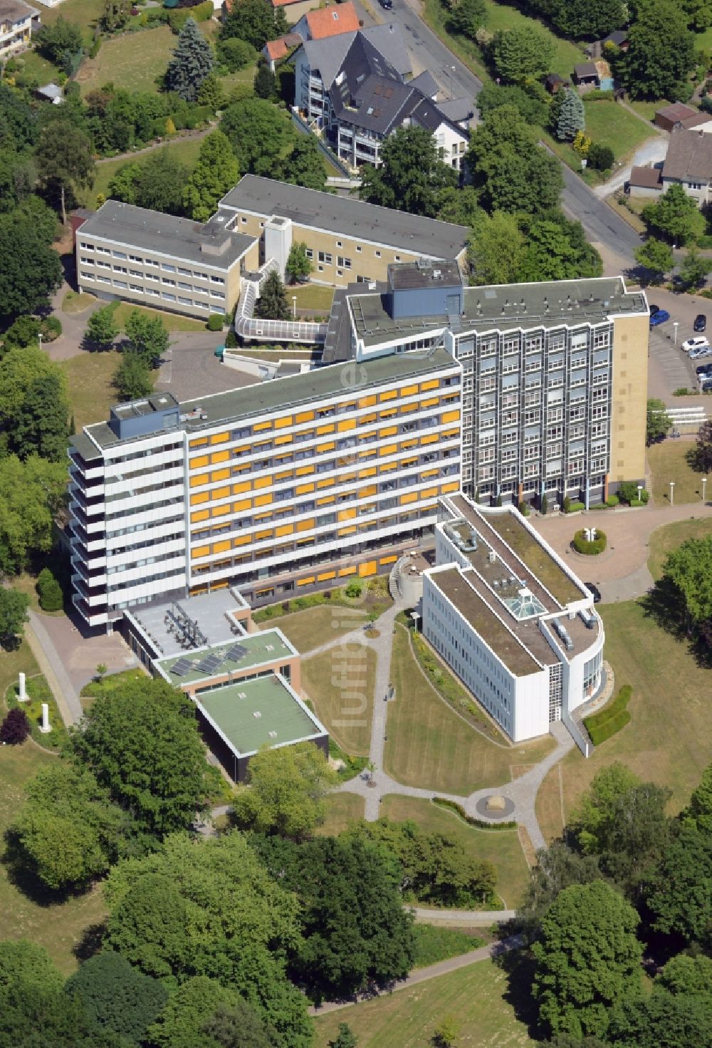 Bad Salzuflen aus der Vogelperspektive: Klinikgelände des Rehabilitationszentrums der Rehaklinik in Bad Salzuflen im Bundesland Nordrhein-Westfalen