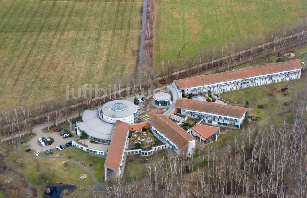 Luftbild Lübben (Spreewald) - Klinikgelände des Rehabilitationszentrums der Rehaklinik in Lübben (Spreewald) im Bundesland Brandenburg, Deutschland