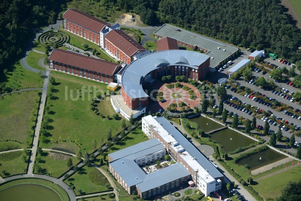 Luftaufnahme Lingen (Ems) - Klinikgelände des Rehabilitationszentrums der Rehaklinik in Lingen (Ems) im Bundesland Niedersachsen