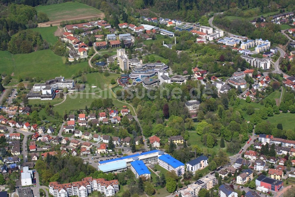 Bad Säckingen aus der Vogelperspektive: Klinikgelände des Rehabilitationszentrums der Rehaklinik RehaKlinikum Bad Säckingen in Bad Säckingen im Bundesland Baden-Württemberg, Deutschland