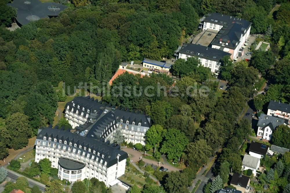 Luftbild Bad Lausick - Klinikgelände der Sachsenklinik Bad Lausick in Bad Lausick im Bundesland Sachsen