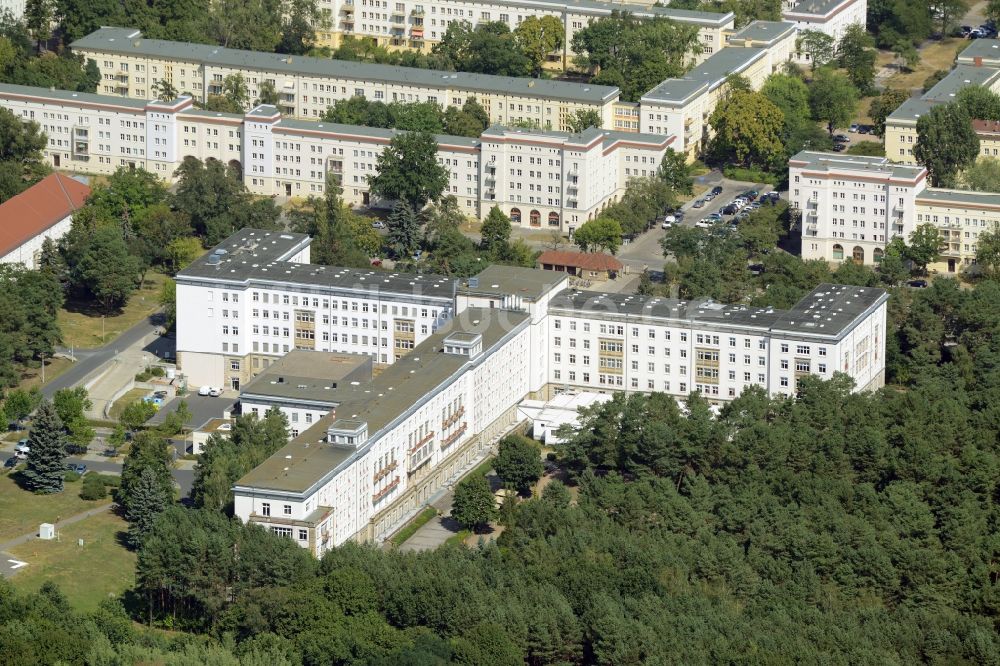 Luftbild Eisenhüttenstadt - Klinikgelände Städtisches Krankenhaus in Eisenhüttenstadt im Bundesland Brandenburg