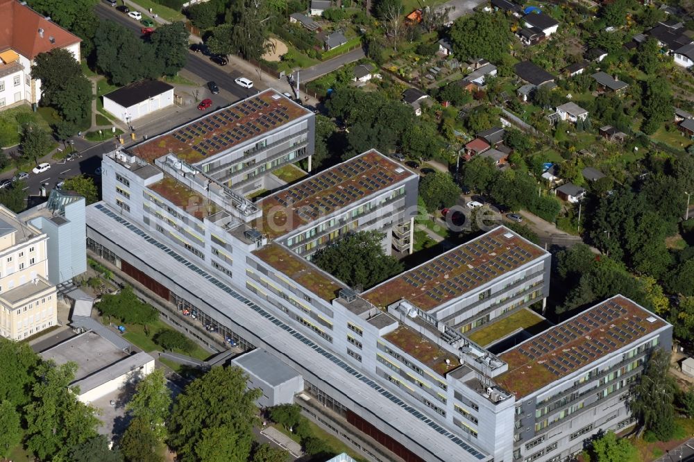 Luftbild Dresden - Klinikgelände des Universitätsklinikums Carl Gustav Carus Dresden in Dresden im Bundesland Sachsen