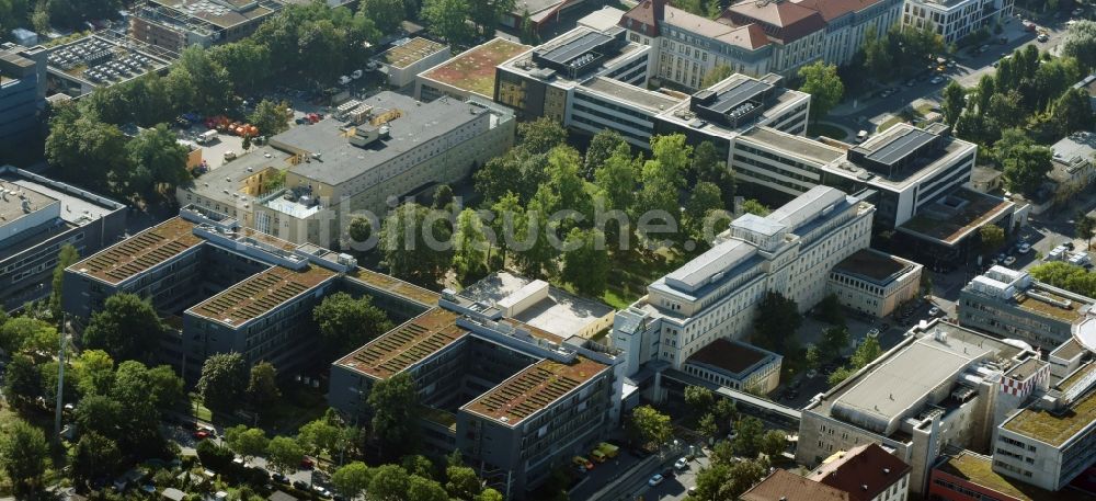 Dresden von oben - Klinikgelände des Universitätsklinikums Carl Gustav Carus Dresden in Dresden im Bundesland Sachsen