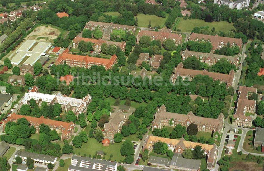 Berlin-Buch von oben - Klinikum Berlin-Buch.