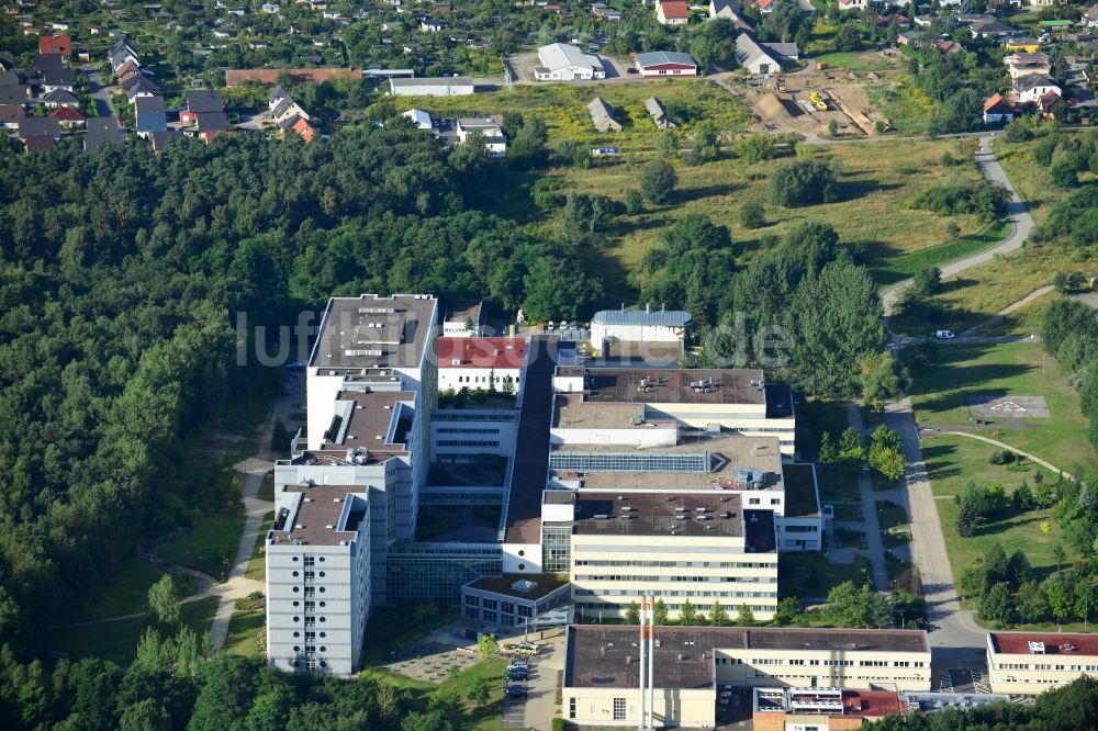 Frankfurt (Oder) von oben - Klinikum Frankfurt (Oder) im Bundesland Brandenburg