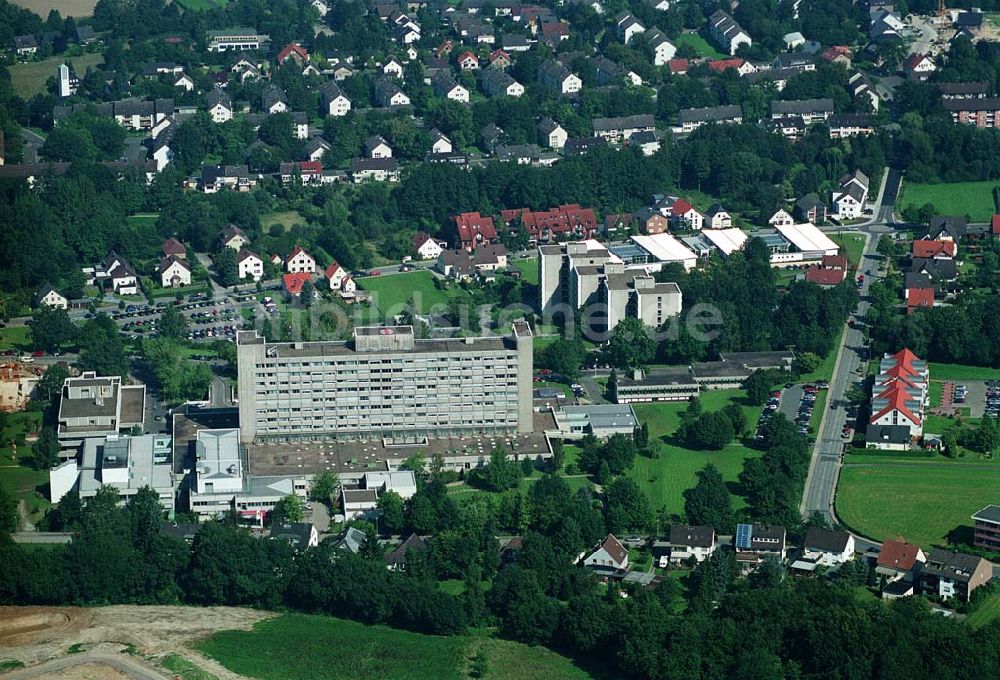 Luftbild Herford (NRW) - Klinikum Herford und Erweiterungsbaustelle einer Aufnahmestation - Herford (NRW)