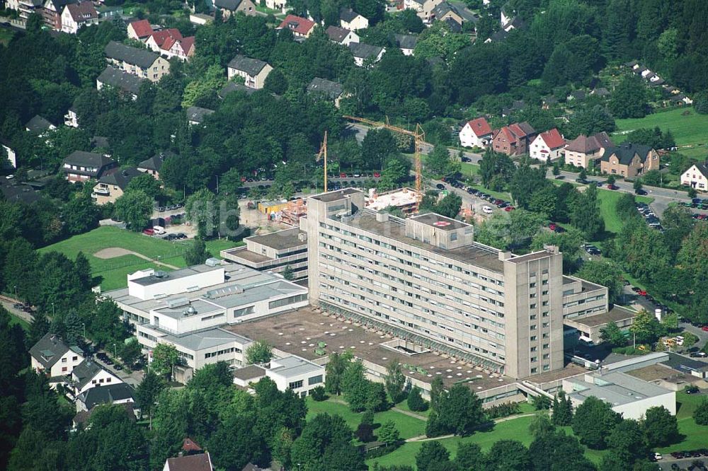 Luftaufnahme Herford (NRW) - Klinikum Herford und Erweiterungsbaustelle einer Aufnahmestation - Herford (NRW)