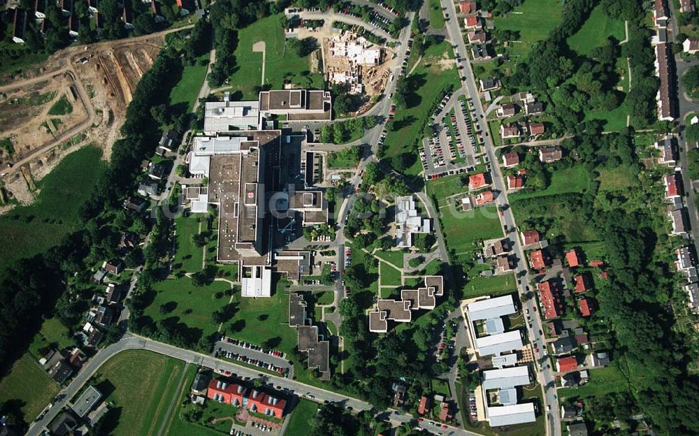 Luftaufnahme Herford (NRW) - Klinikum Herford und Erweiterungsbaustelle einer Aufnahmestation - Herford (NRW)