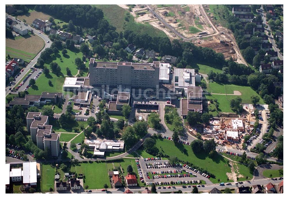 Herford (NRW) von oben - Klinikum Herford - Herford (NRW)