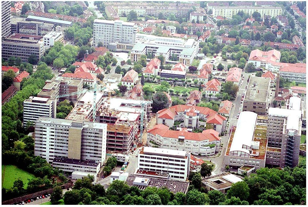 Luftaufnahme Mainz - Klinikum der Johannes Gutenberg-Universität in Mainz und Erweiterungsbaustelle