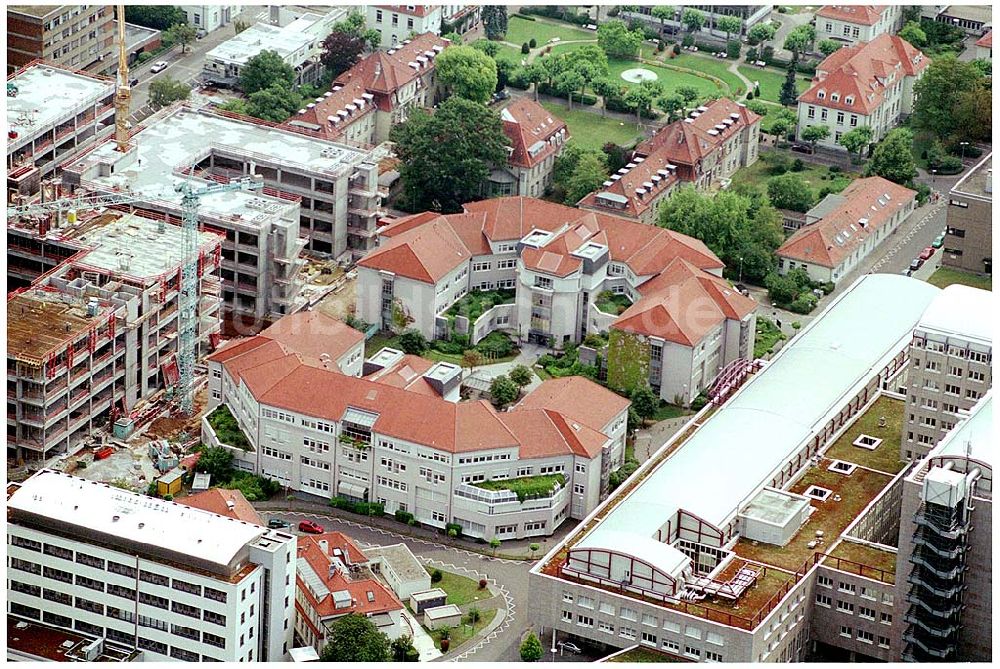 Luftbild Mainz - Klinikum der Johannes Gutenberg-Universität in Mainz und Erweiterungsbaustelle