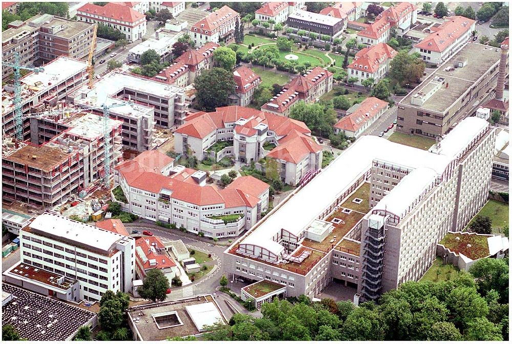 Luftaufnahme Mainz - Klinikum der Johannes Gutenberg-Universität in Mainz und Erweiterungsbaustelle