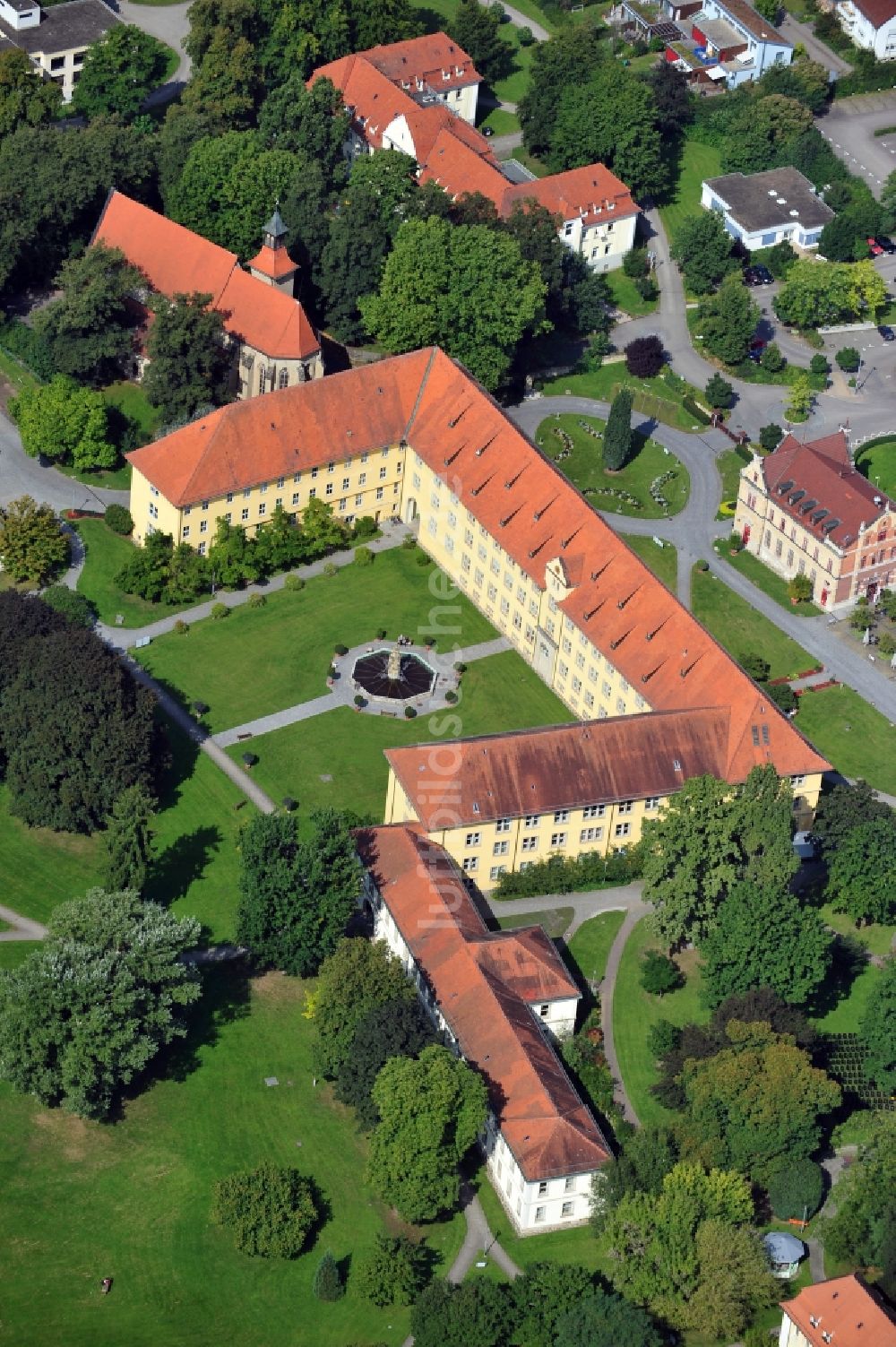 Luftbild Winnenden - Klinikum Schloß Winnenden im Bundesland Baden-Württemberg