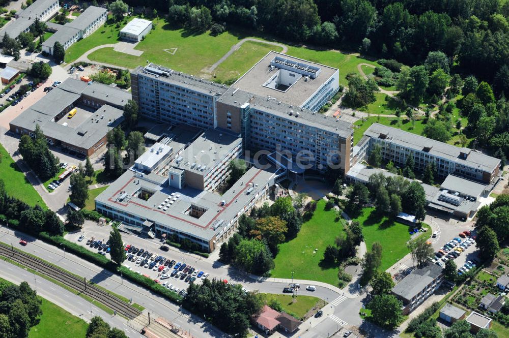 Rostock OT Biestow aus der Vogelperspektive: Klinikum Südstadt Rostock im Bundesland Mecklenburg-Vorpommern