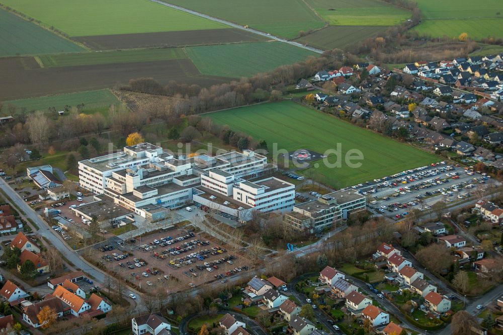 Soest aus der Vogelperspektive: Klinikum Stadt Soest in Soest im Bundesland Nordrhein-Westfalen, Deutschland