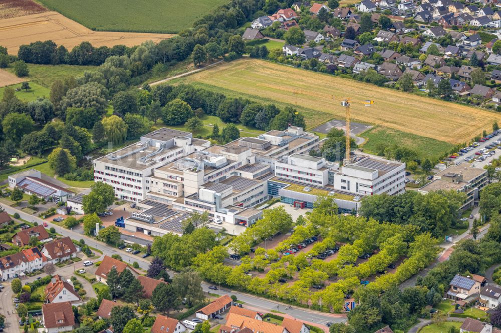 Soest aus der Vogelperspektive: Klinikum Stadt Soest in Soest im Bundesland Nordrhein-Westfalen, Deutschland