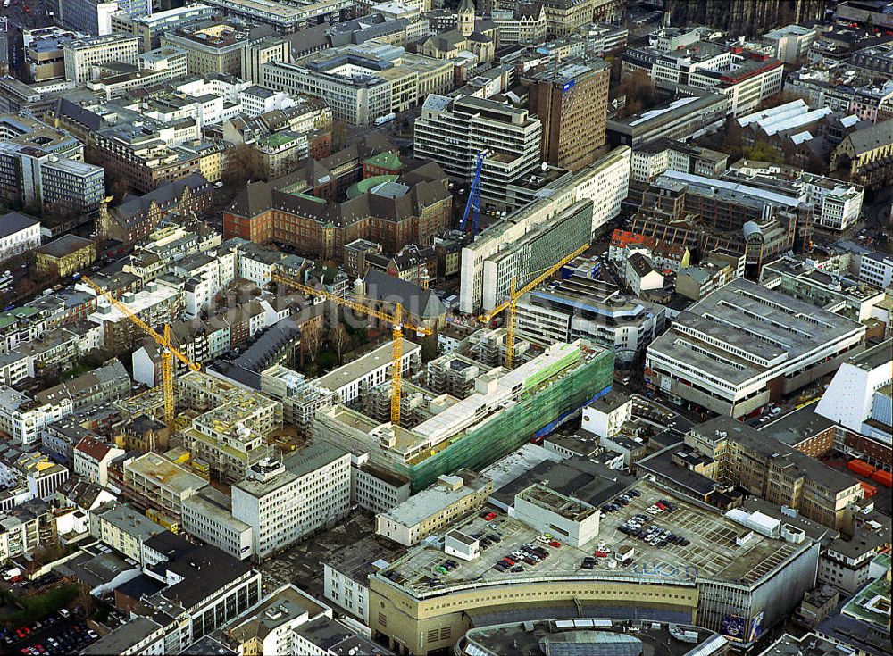 Luftbild Köln - Kölner Altstadt mit der Baustelle der Zentrale des Kölner Stadtanzeigers und des EXPRESS