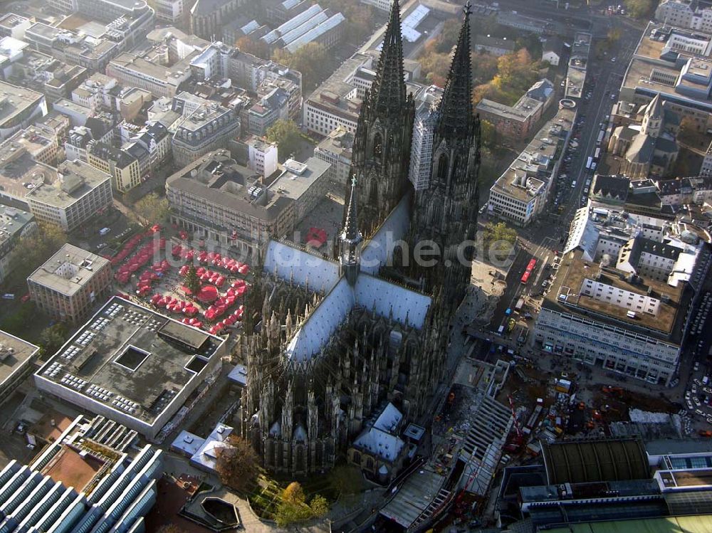 Luftbild Köln - Kölner Altstadt mit Dom