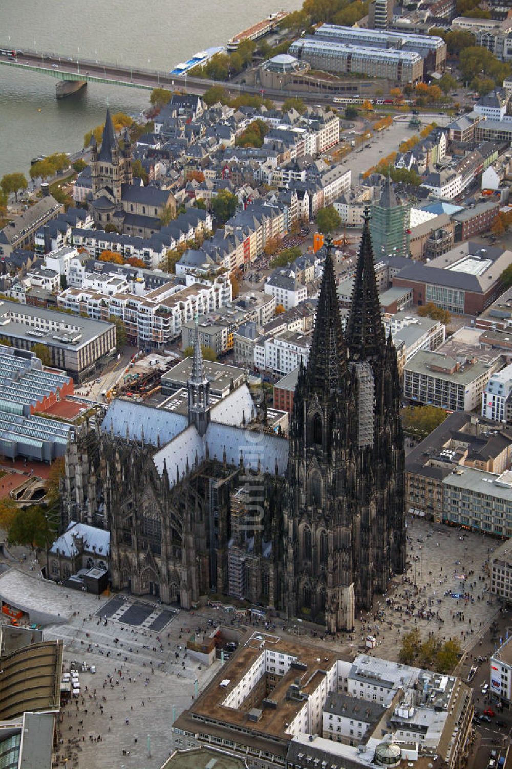 Luftbild Köln - Kölner Dom